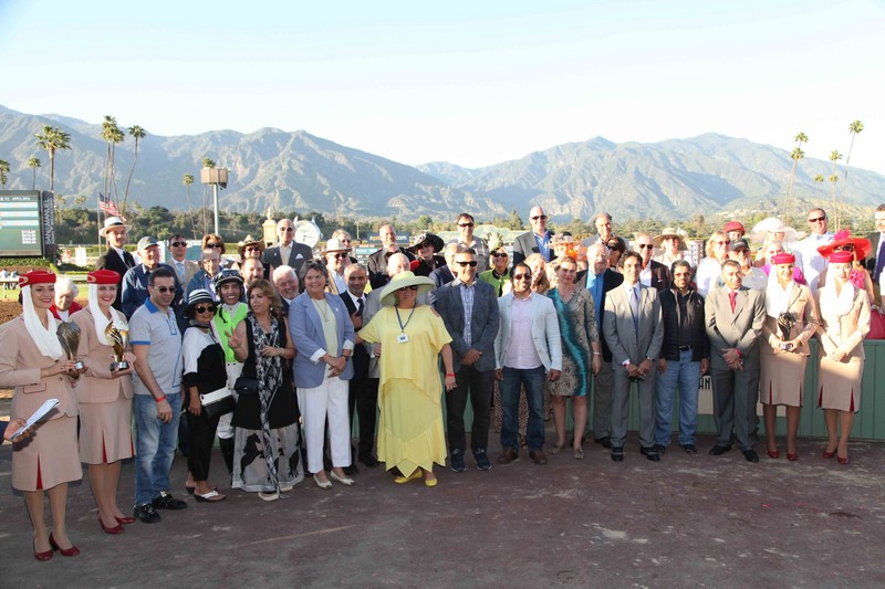 Racing day at Santa Anita Park